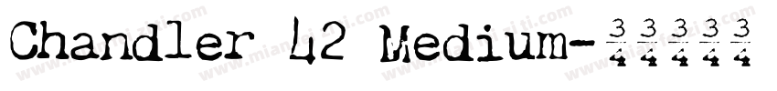 Chandler 42 Medium字体转换